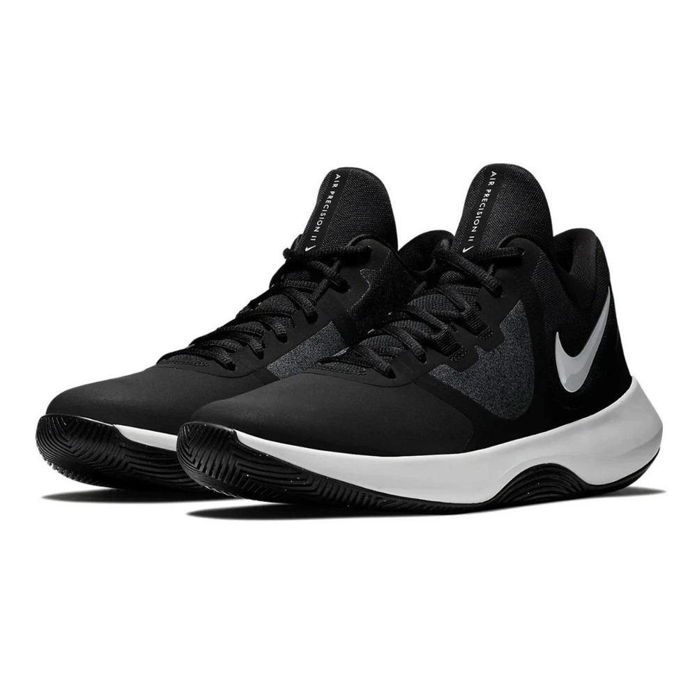 Nike Air Precision 2 Sneakers men's sz 6 AQ3521-001 Black white Basketball Shoes